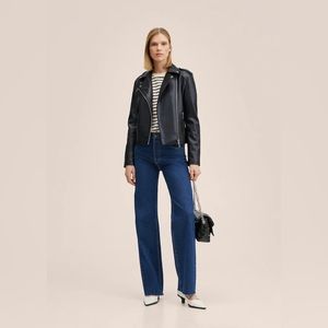 Mango Faux-leather biker jacket